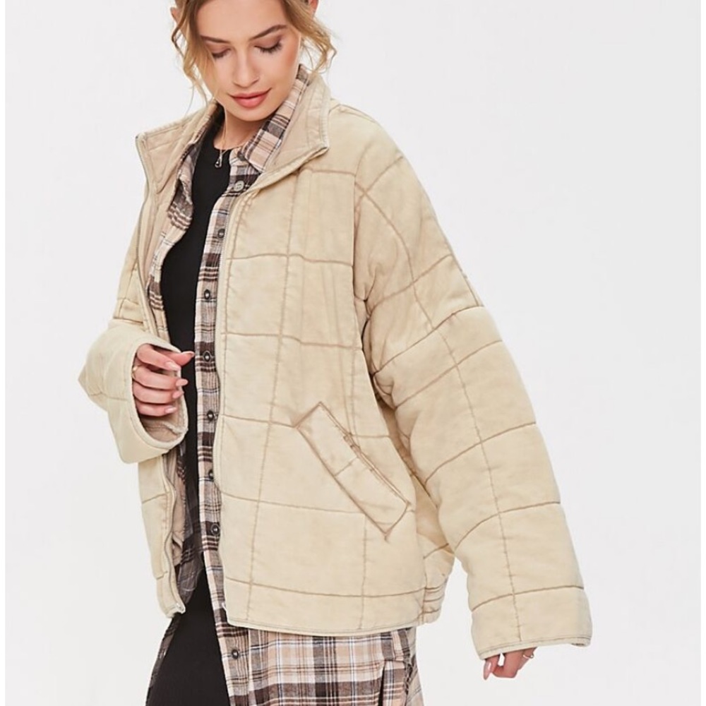 Forever21 quilted jacket - perfect free people dupe!